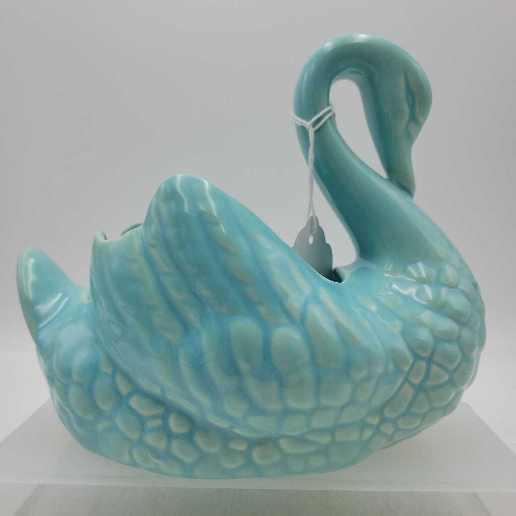 Turquoise Swan Planter #521
