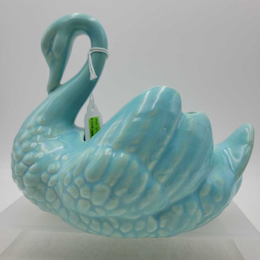 Turquoise Swan Planter #521