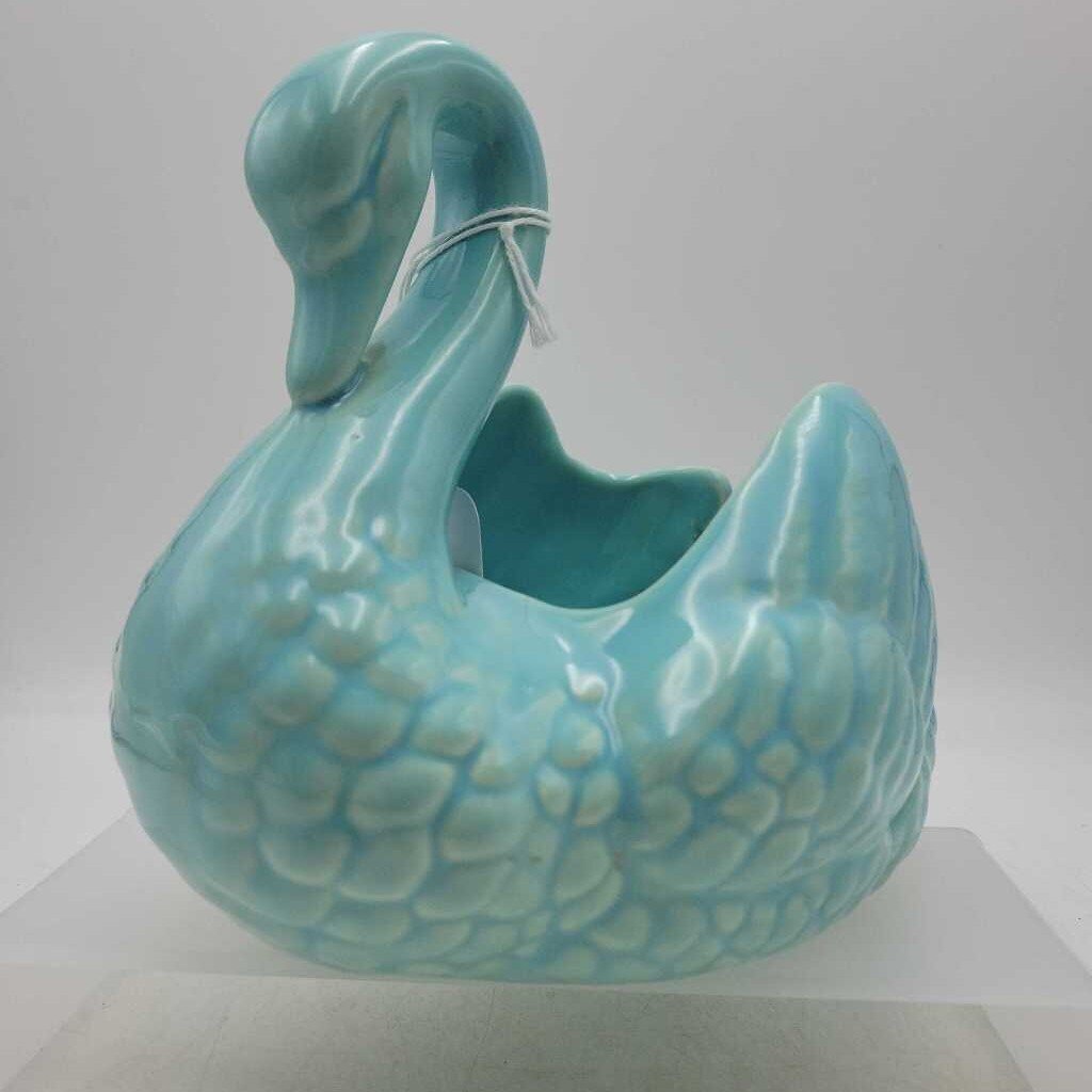 Turquoise Swan Planter #521