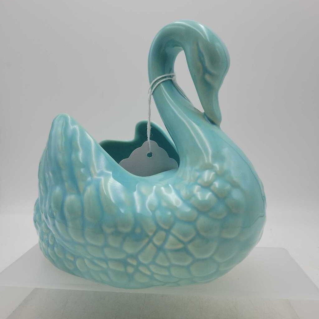 Turquoise Swan Planter #521