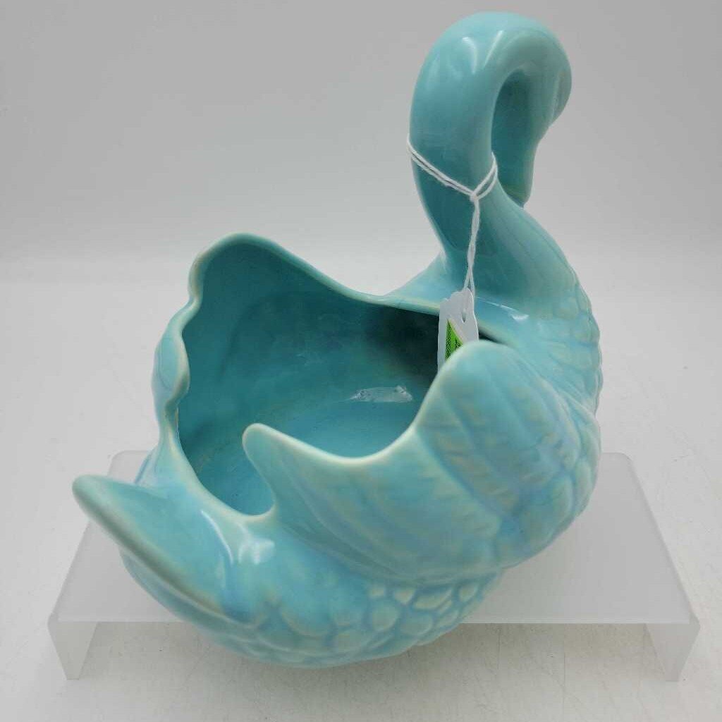 Turquoise Swan Planter #521