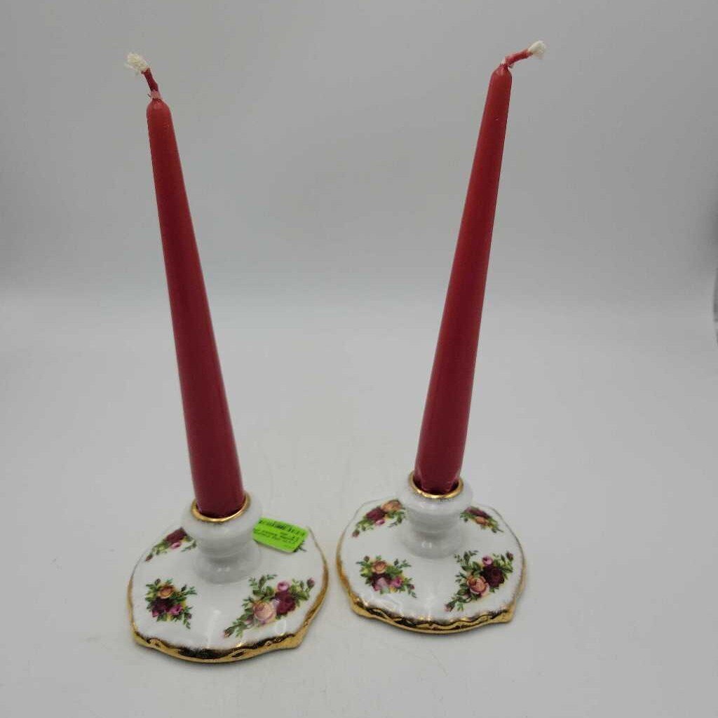 Old Country Rose Candle Sticks (PR) (YVO) (505)