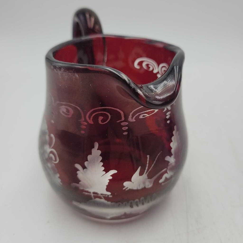 Glass pitcher Bohemian jug (DS) 3279