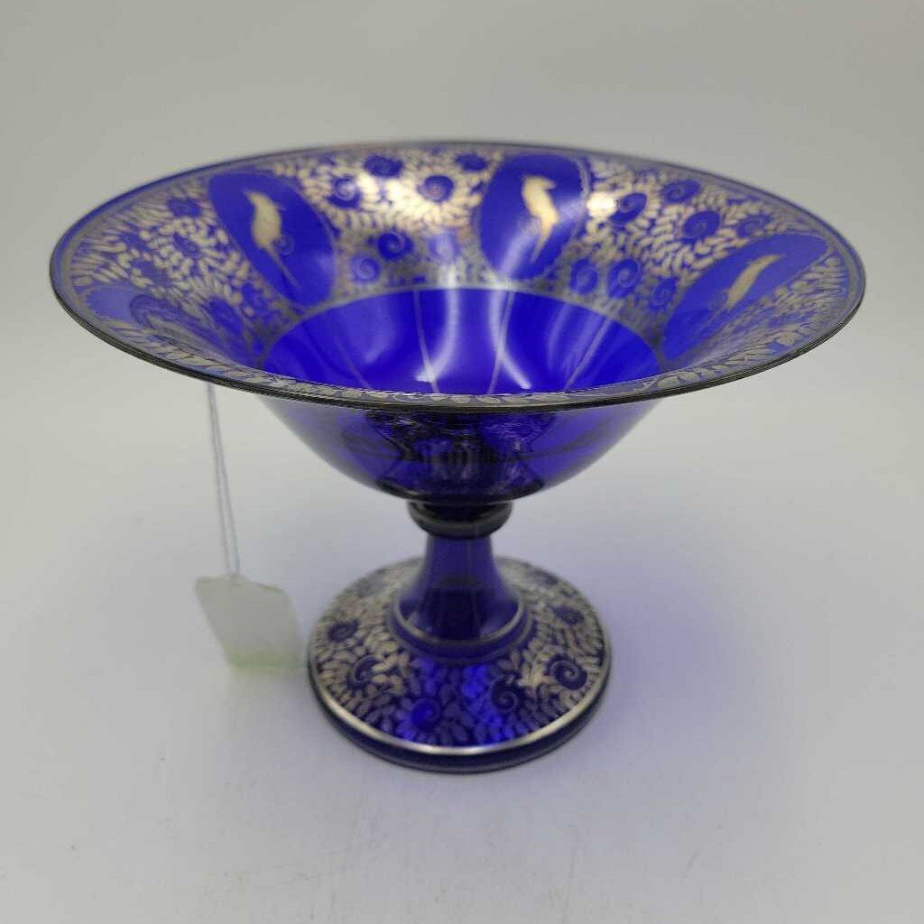 Art Deco Silver Overlay dish Slovakia / Czechoslovakia (DS) 1929