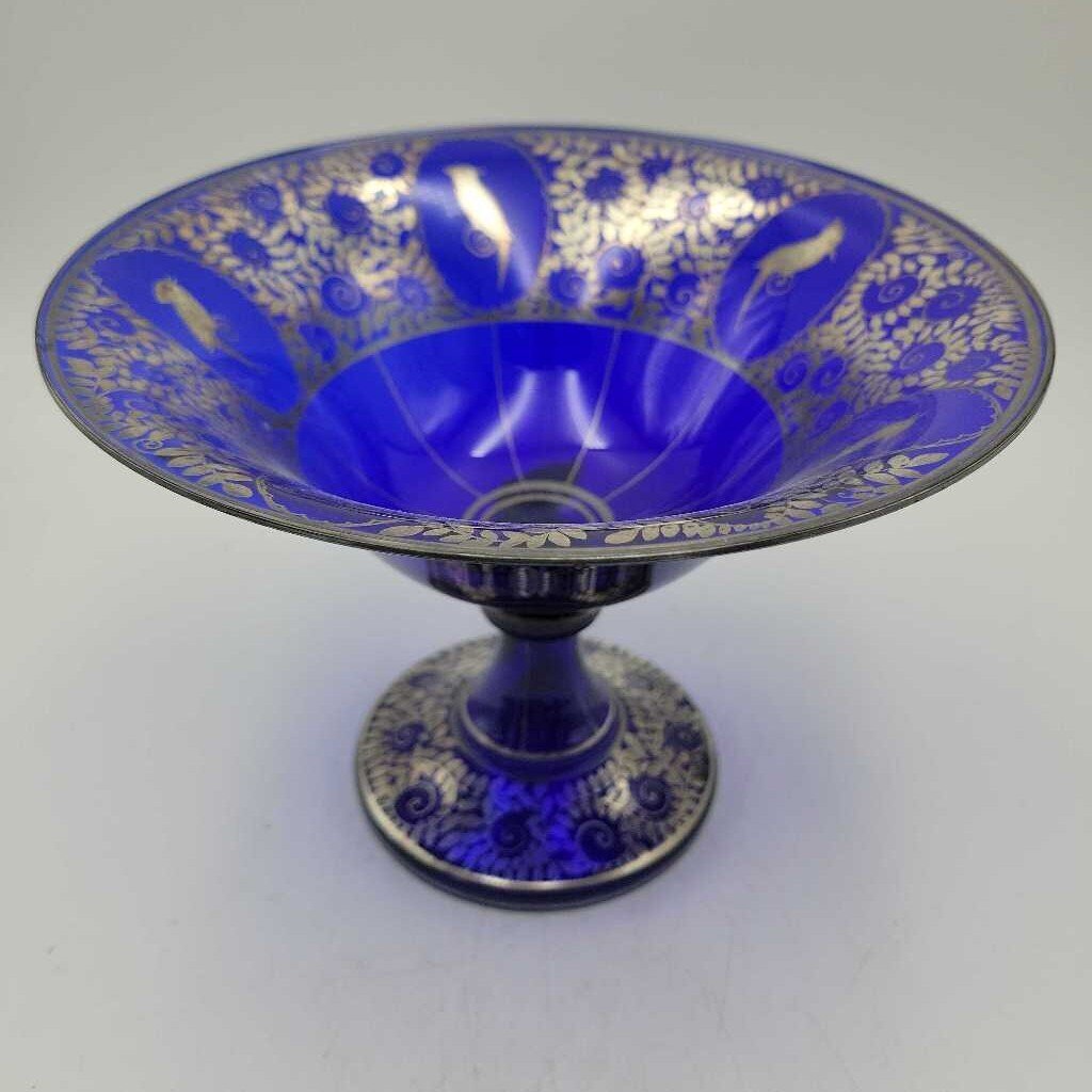Art Deco Silver Overlay dish Slovakia / Czechoslovakia (DS) 1929