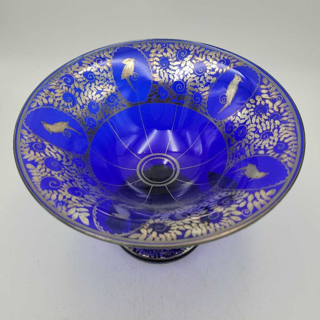 Art Deco Silver Overlay dish Slovakia / Czechoslovakia (DS) 1929