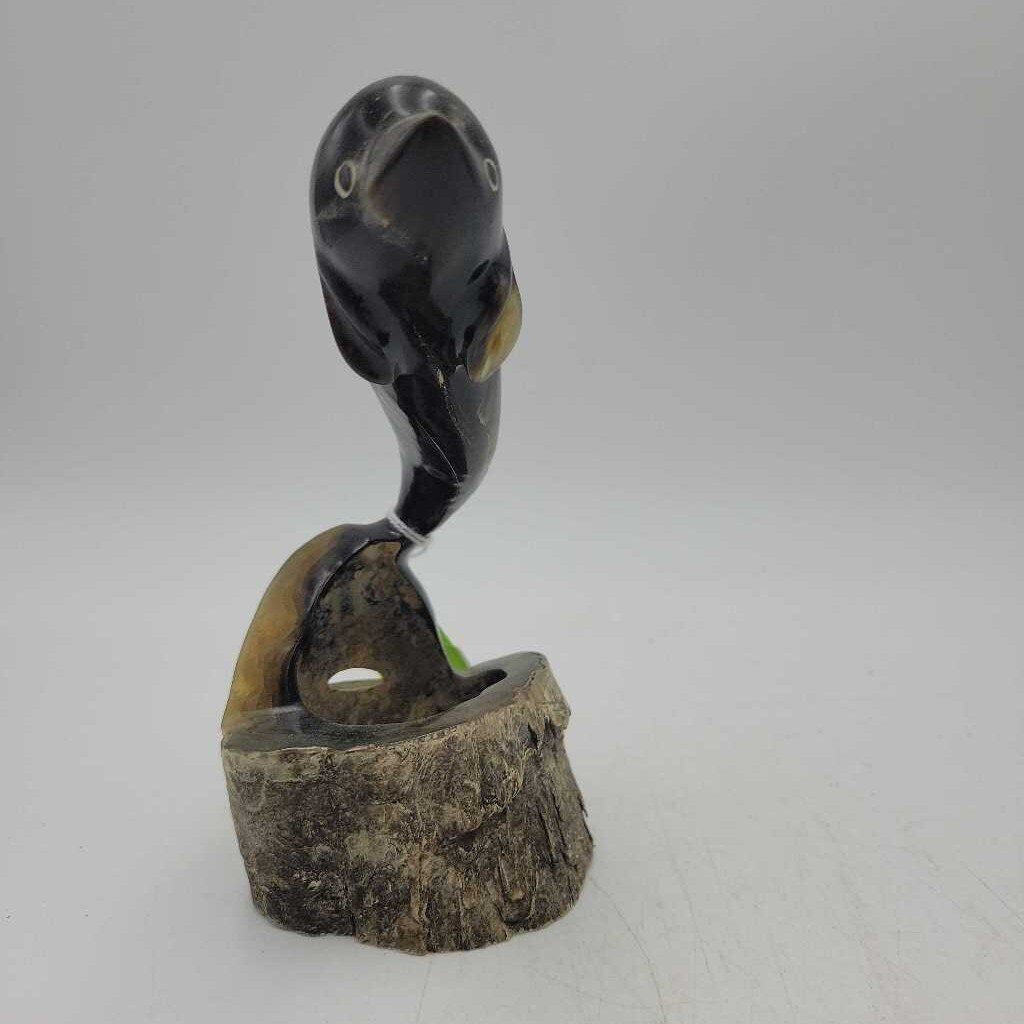 Hand Carved Horn Dolphin (RHA)