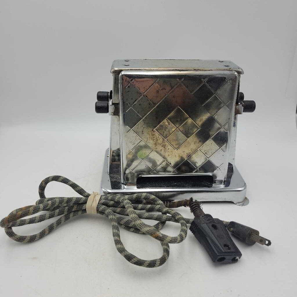 1940's chrome flipside toaster, working (GBZ)