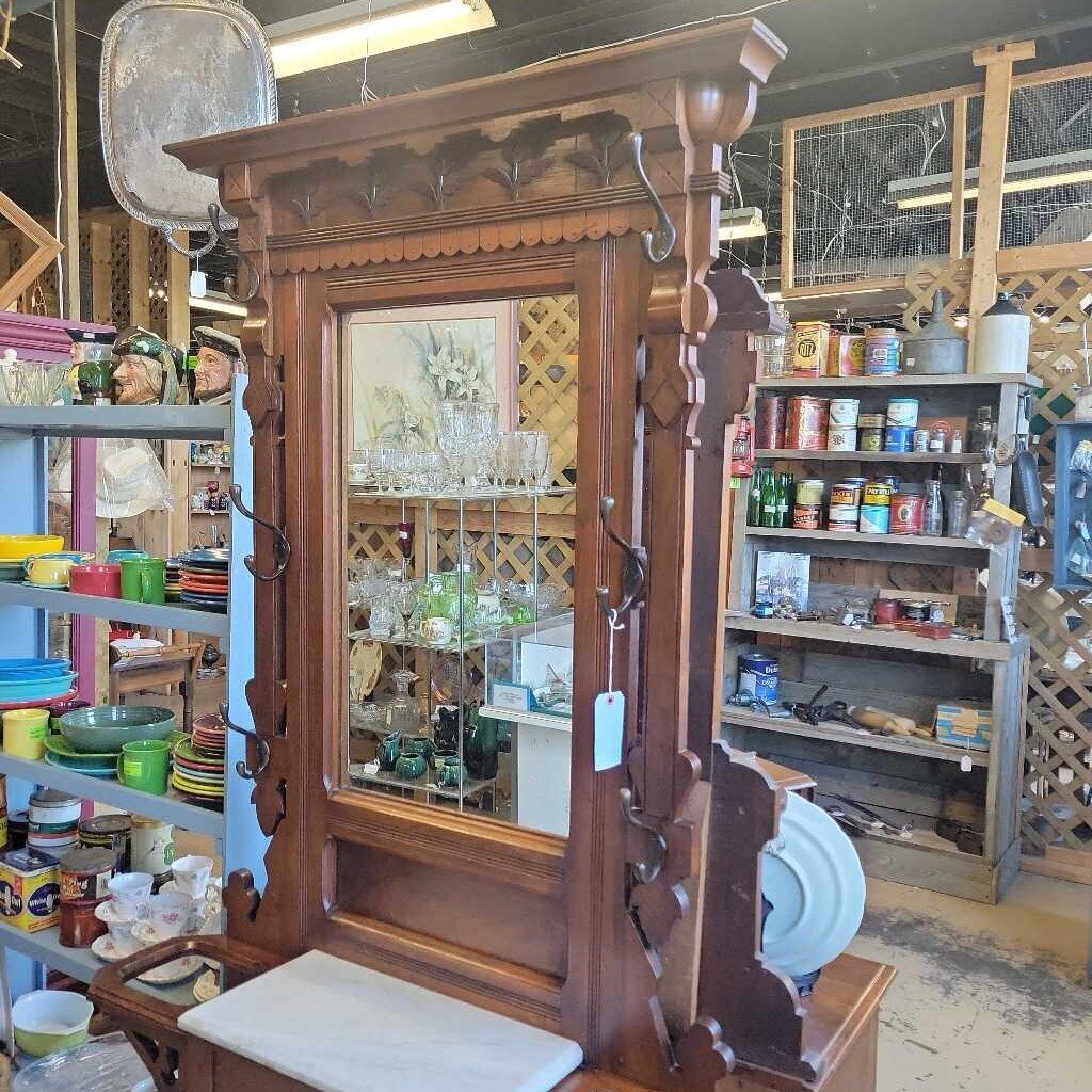 Victorian Walnut Hall Stand (NS) 534