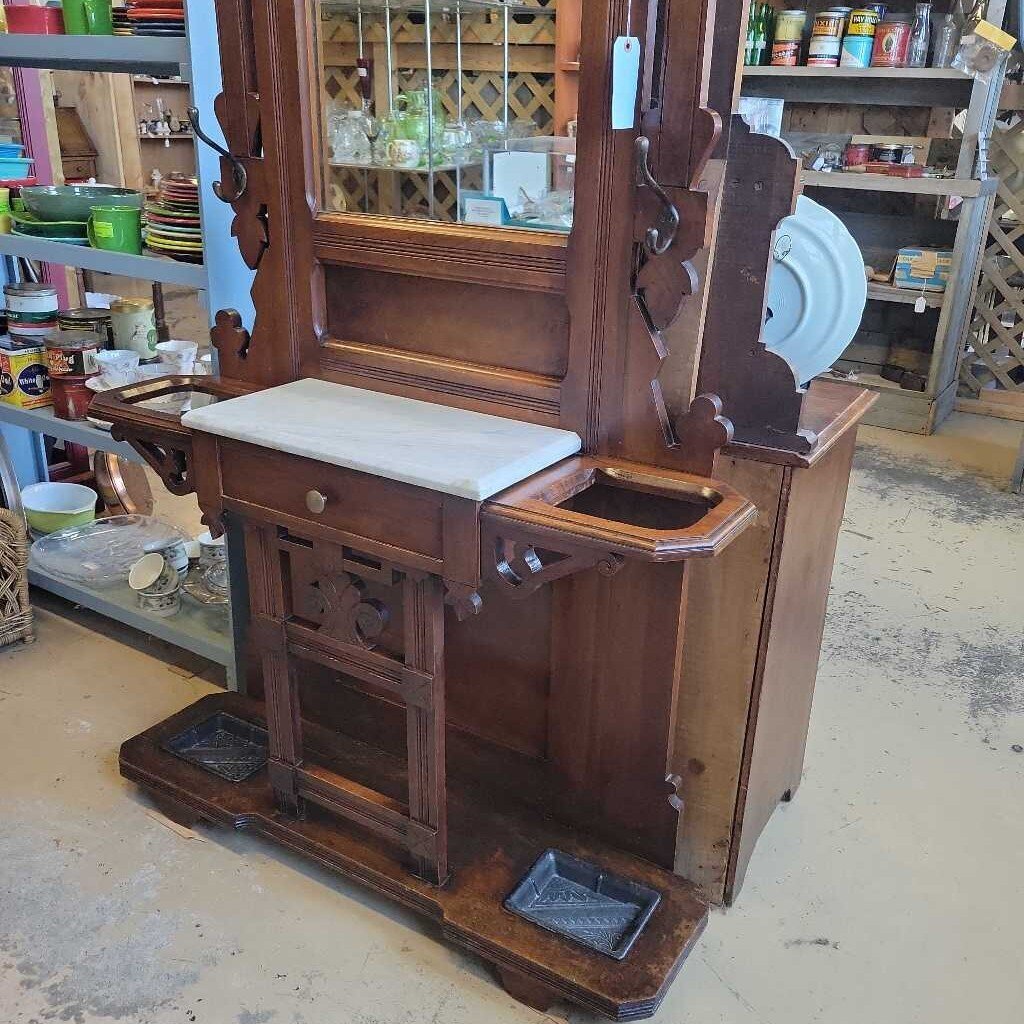 Victorian Walnut Hall Stand (NS) 534
