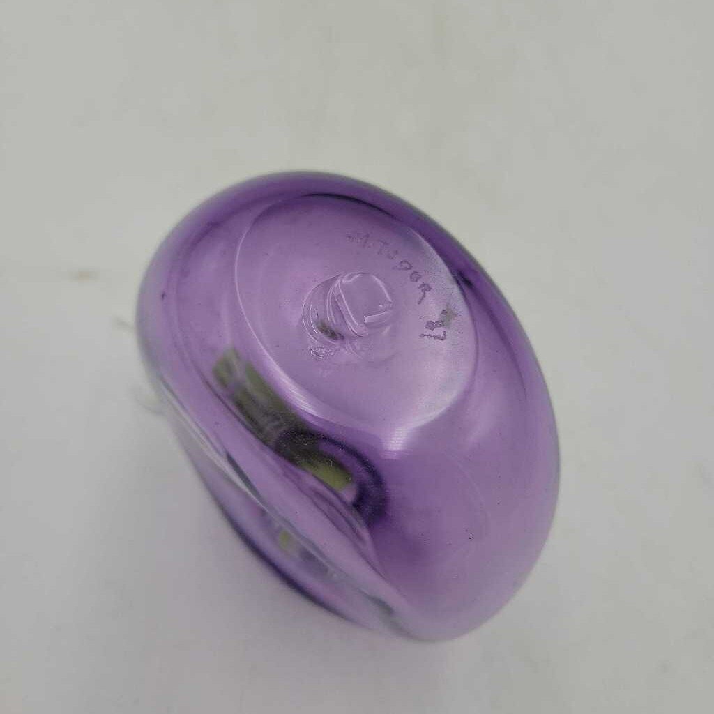 Small Art glass vase Signed. (DEB)