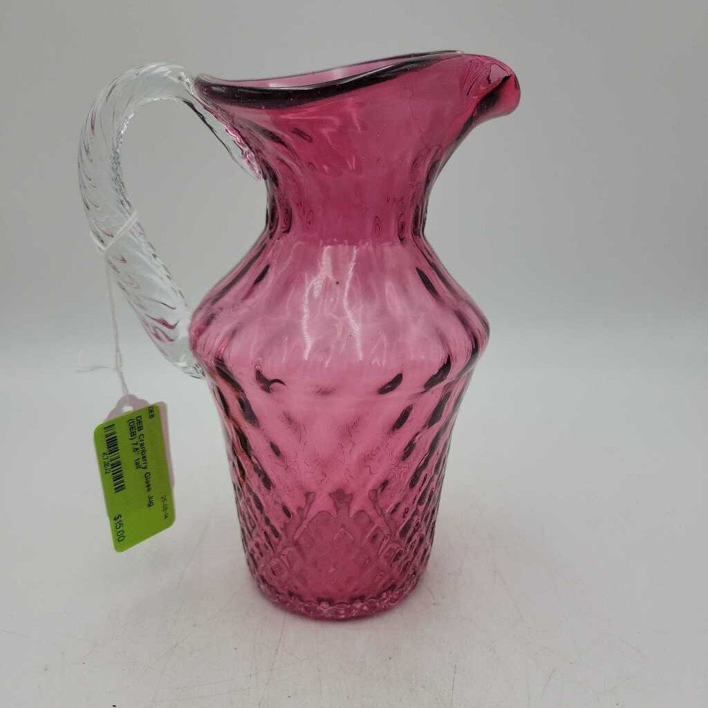 Cranberry Glass Jug (DEB)