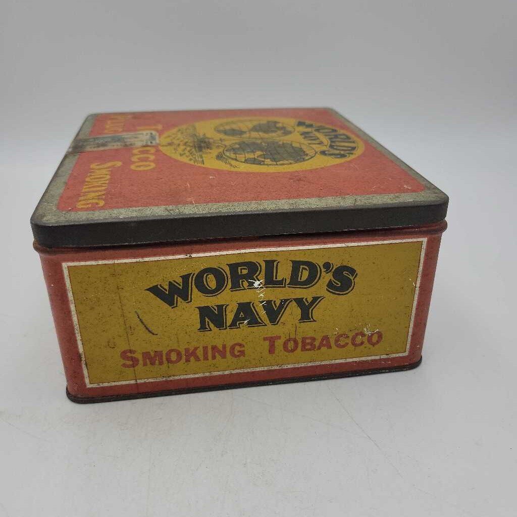 World's Navy Plug Smoking Tobacco Tin (jas)