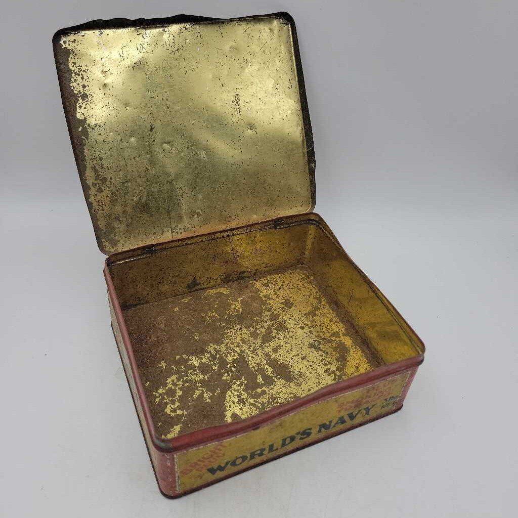 World's Navy Plug Smoking Tobacco Tin (jas)