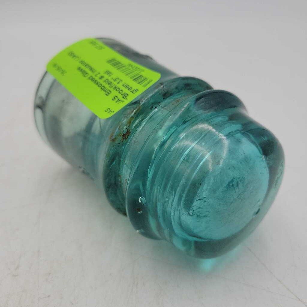 Embossed Glass "Brookfield # 2 Insulator (JAS)