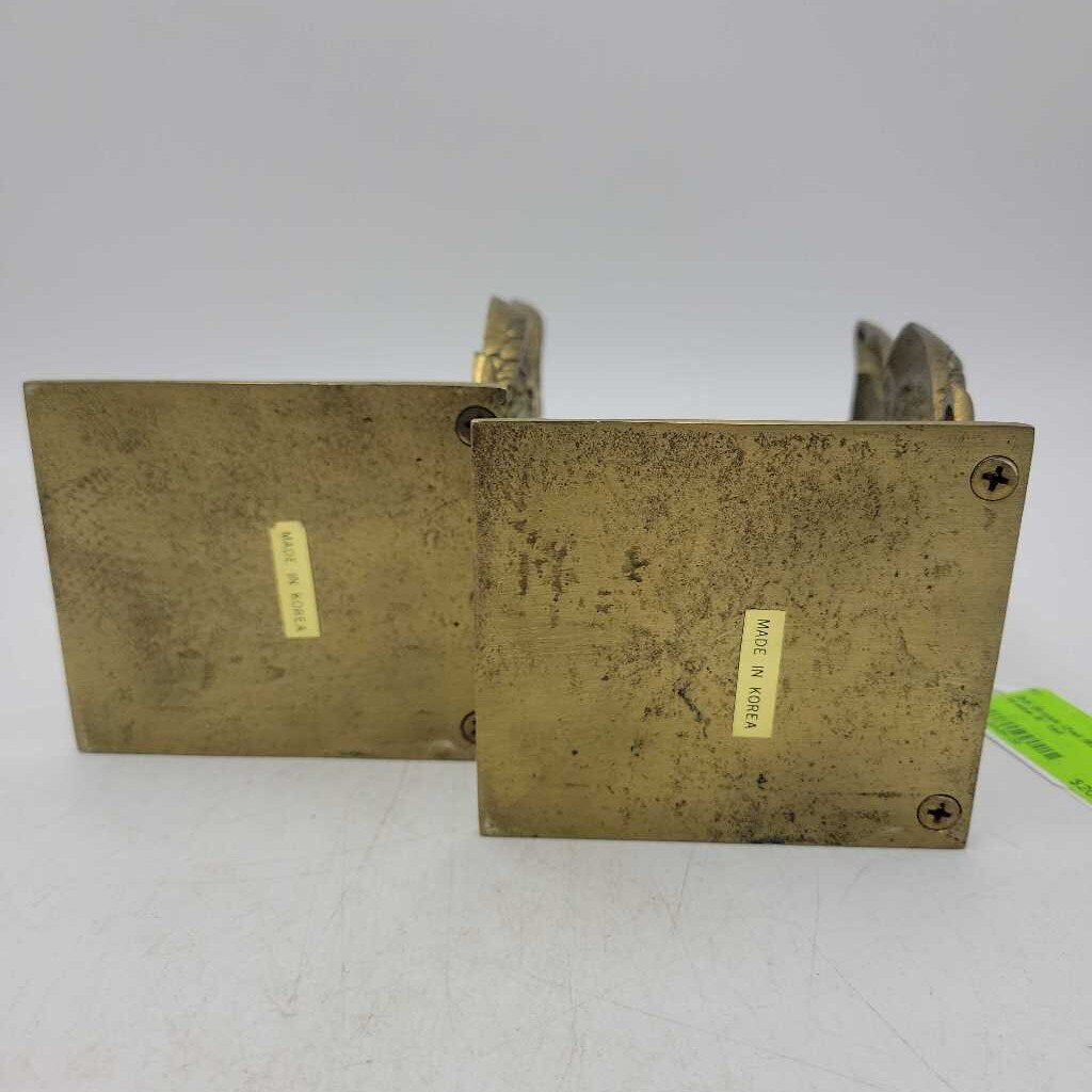 Brass Owl Bookends (BS)