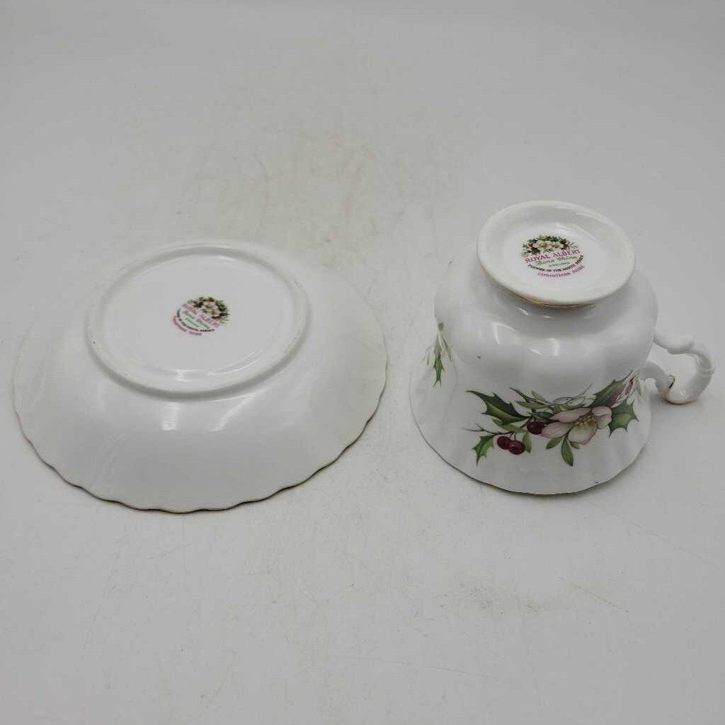 Royal Albert "December " Cup and Saucer (DEB)