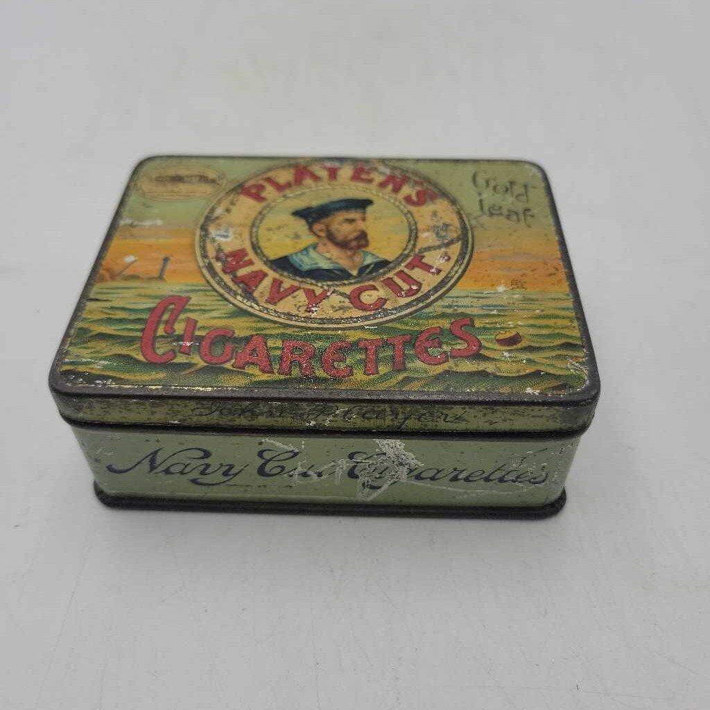Player's Navy Cut Cigarettes Tin 4x3x1-1/2" (SBG)