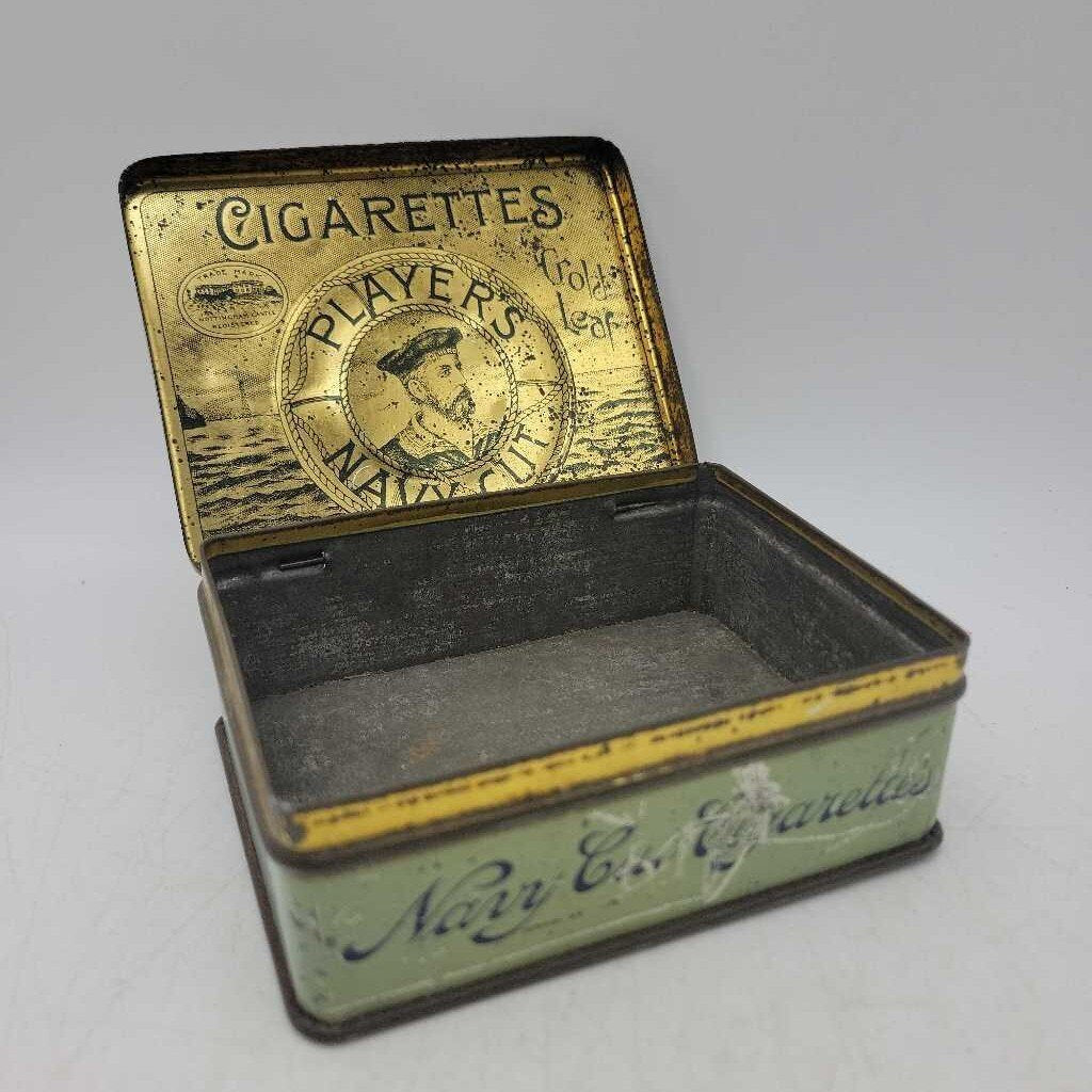 Player's Navy Cut Cigarettes Tin 4x3x1-1/2" (SBG)