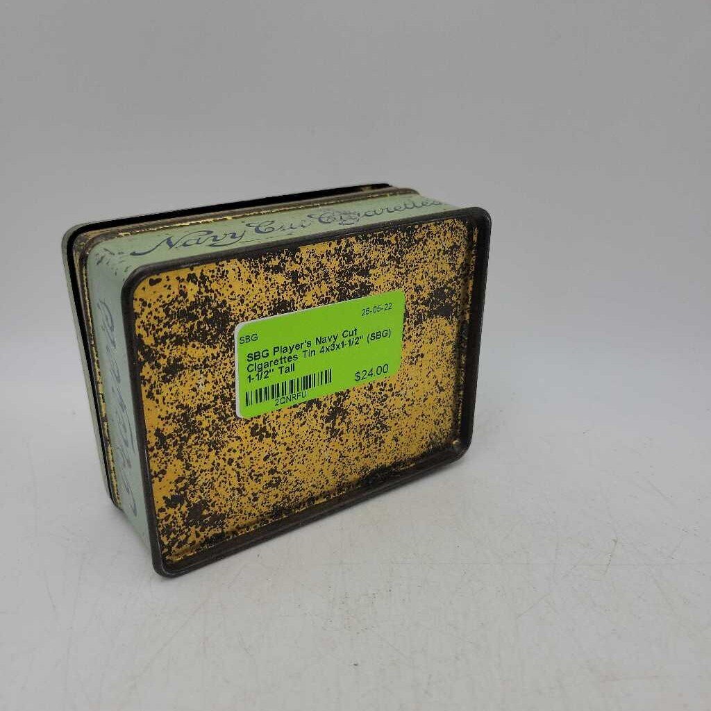 Player's Navy Cut Cigarettes Tin 4x3x1-1/2" (SBG)