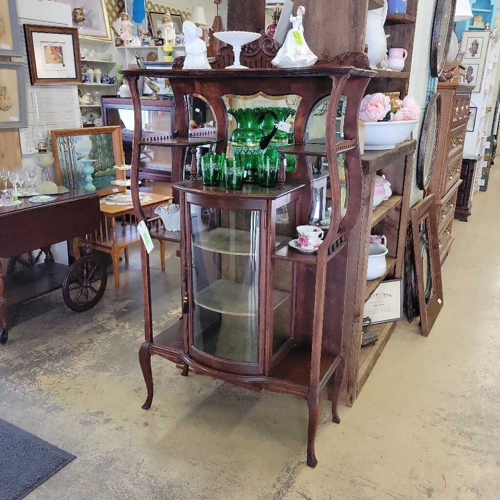 Vintage 1909 Mahogany Cabinet (YVO) (505)