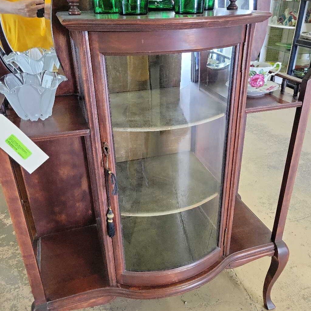 Vintage 1909 Mahogany Cabinet (YVO) (505)