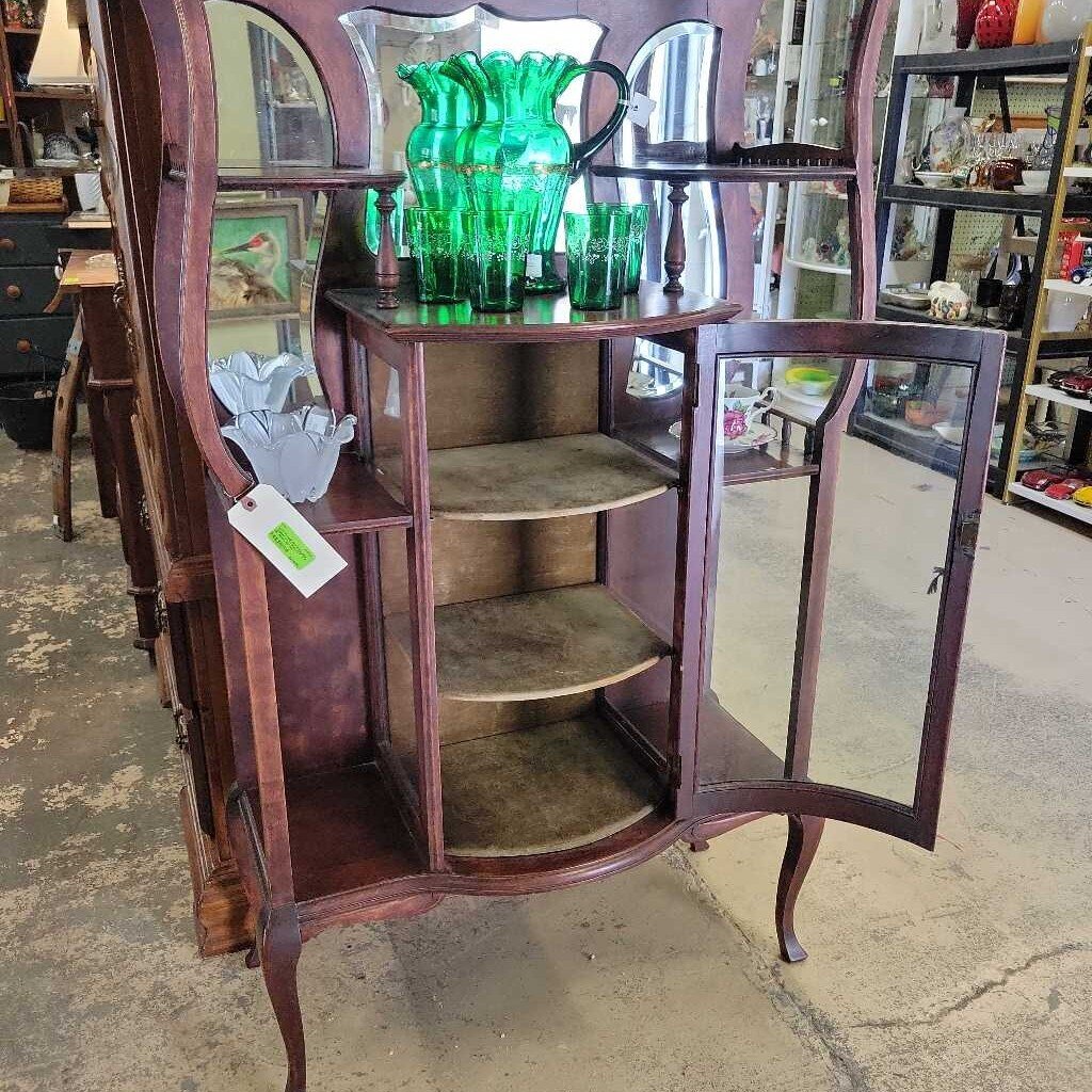 Vintage 1909 Mahogany Cabinet (YVO) (505)