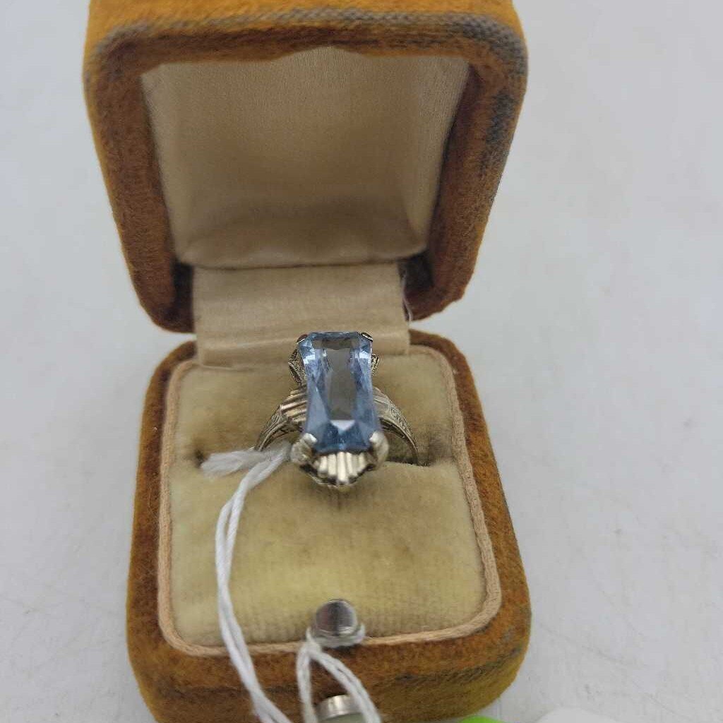 Vintage 10k WG Topaz Ring 3.0g - #12243 (VT)