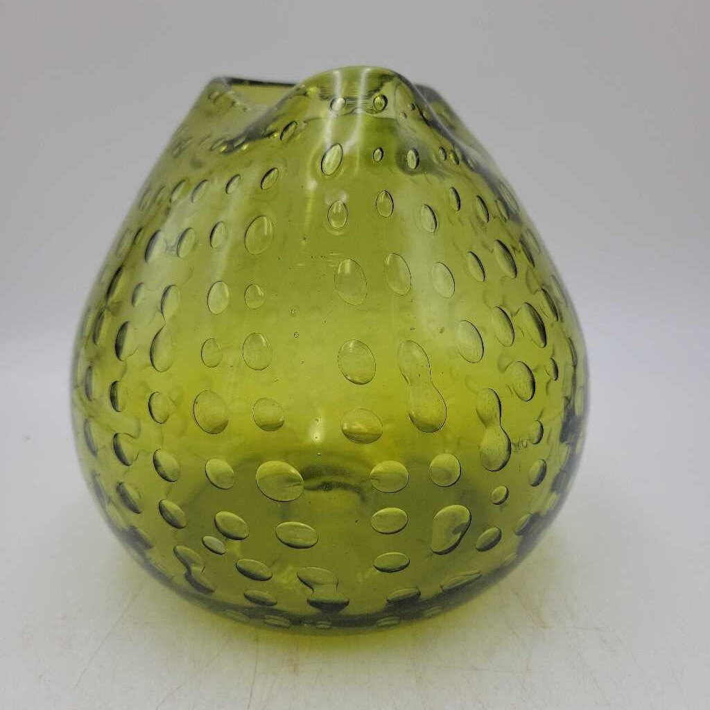 Controlled Bubble Art Glass Vase (DS) 3268