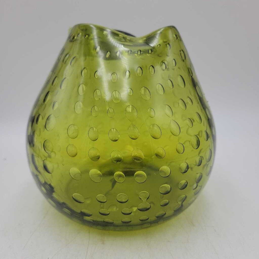 Controlled Bubble Art Glass Vase (DS) 3268