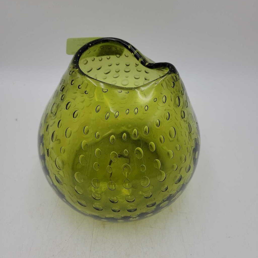 Controlled Bubble Art Glass Vase (DS) 3268