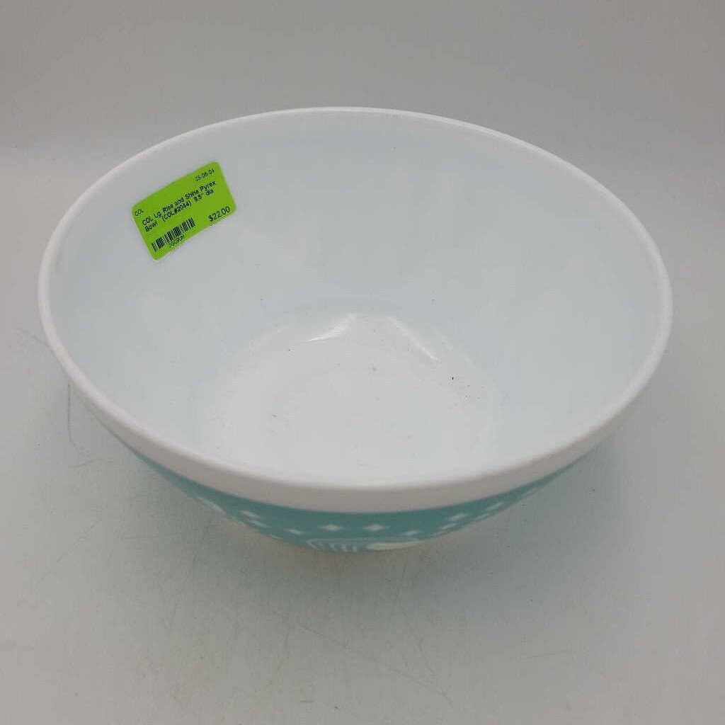 Lg. Rise and Shine Pyrex Bowl (COL#2044)