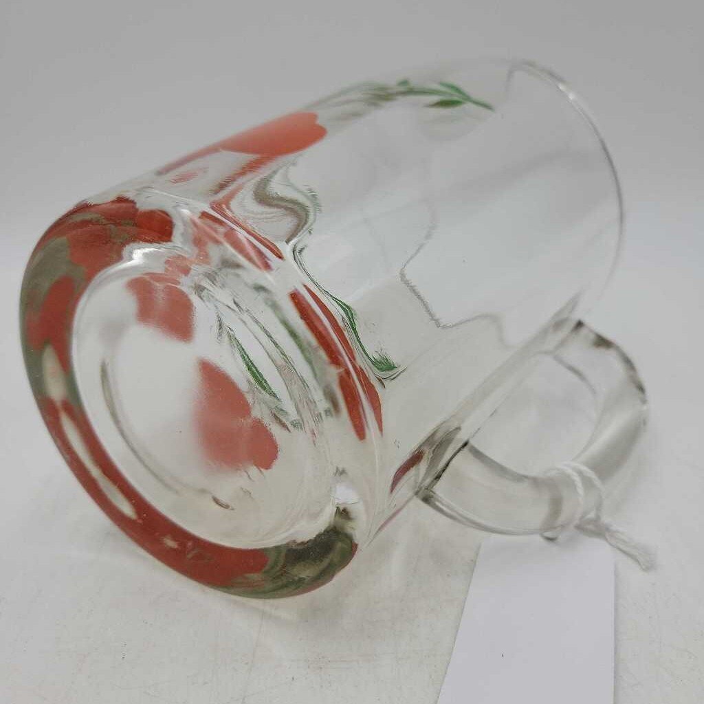 MCM Anchor Hocking Juice Pitcher Cherry Pattern (LOR)