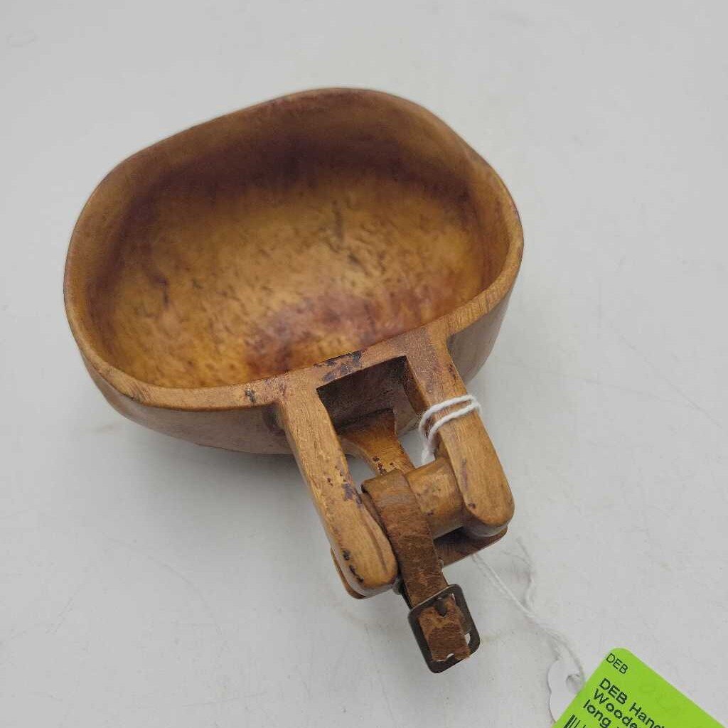 Hand Made Antique Wooden Canoe Cup (DEB)