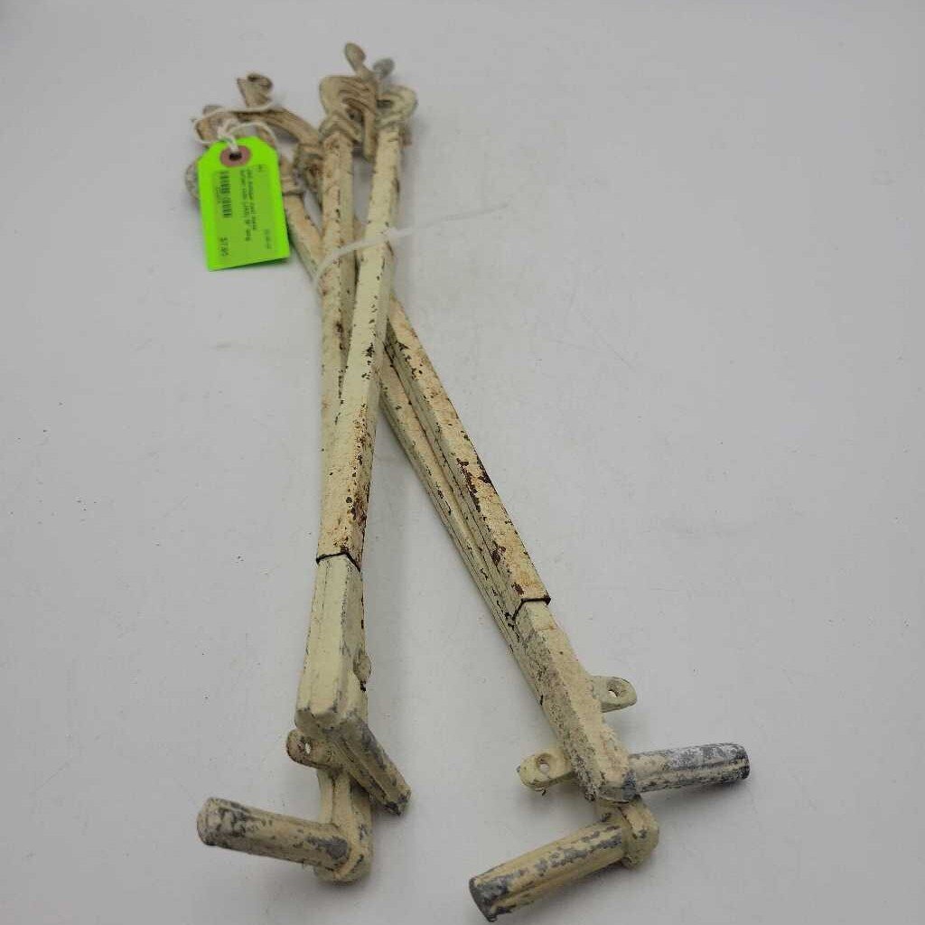 Antique cast metal curtain rods (JAS)