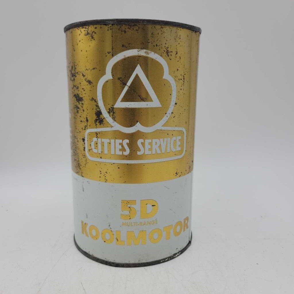 Cities Service 5 D Kool Motor motor oil Can (Jef)