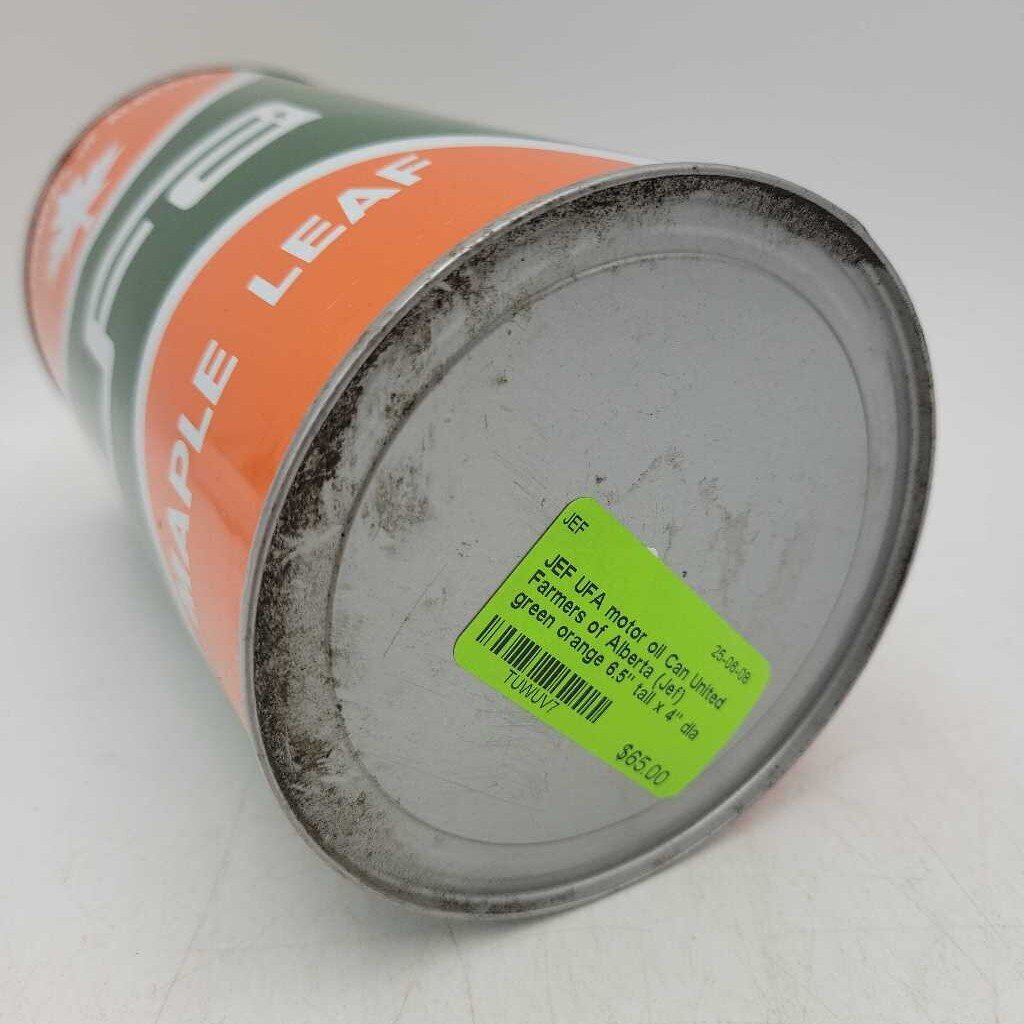 UFA motor oil Can United Farmers of Alberta (Jef)