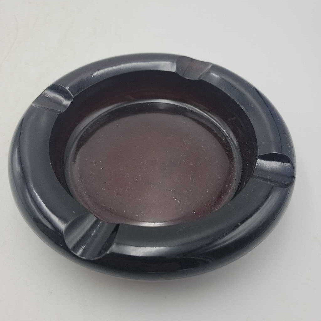 Amber Glass Ashtray (JAS)