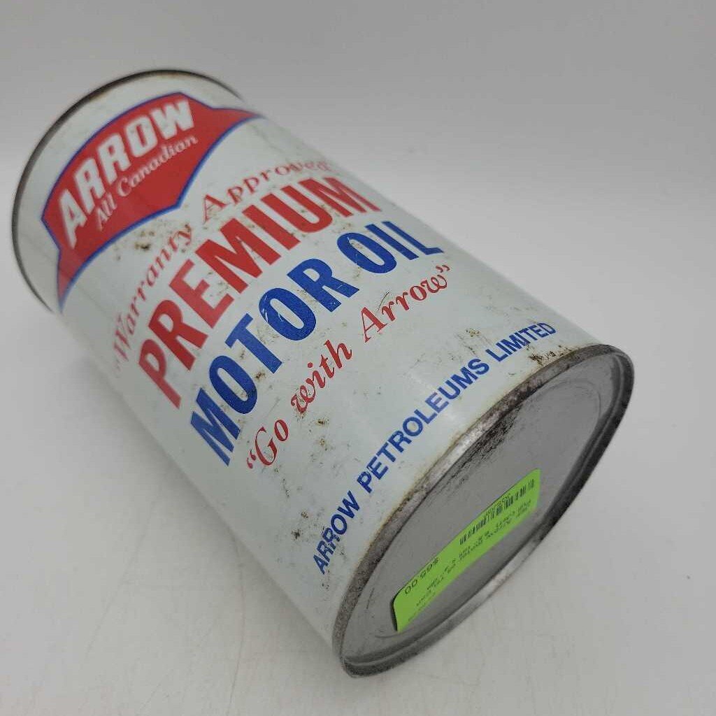 Arrow motor oil Tin Can Full (Jef)