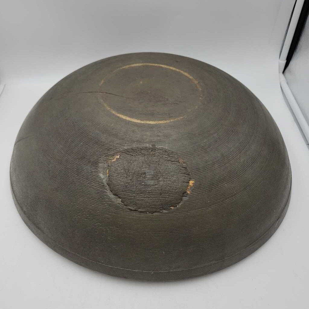 Vintage Large Turned Butter Bowl (YVO) (506)