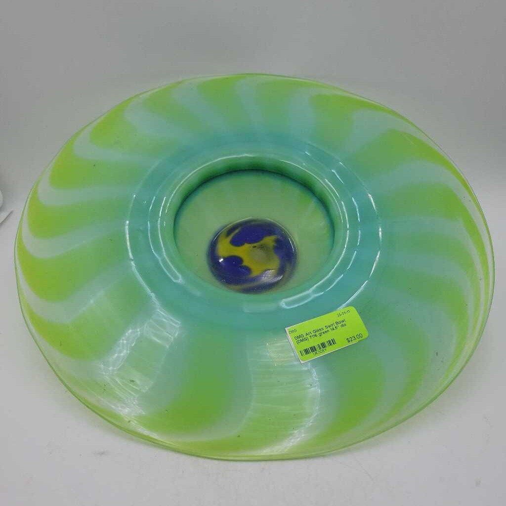 Art Glass Swirl Bowl (DMG) 7116