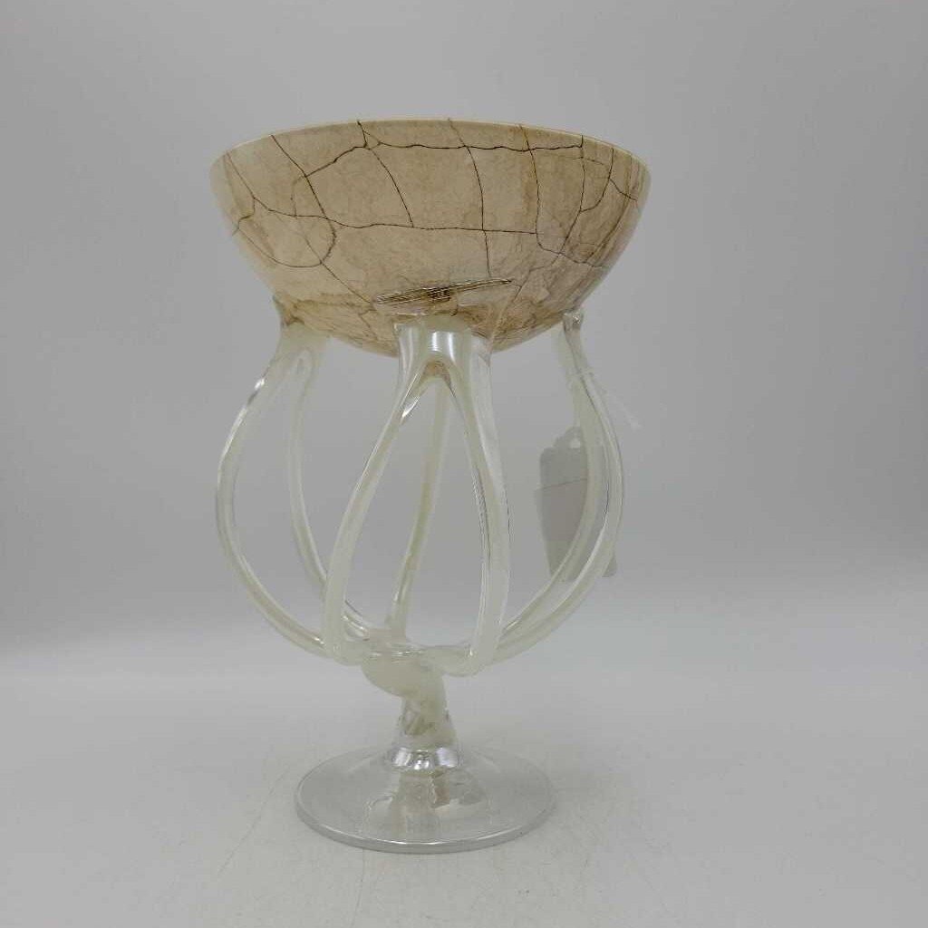 Art Glass Swirl Bowl (DMG) 0147
