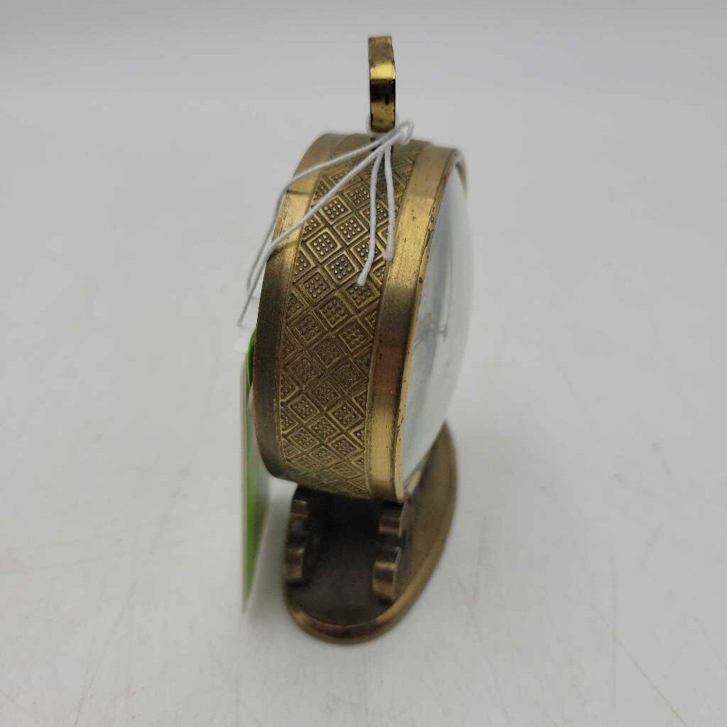 "SWIZA" Brass Alarm Clock Clock (JL)