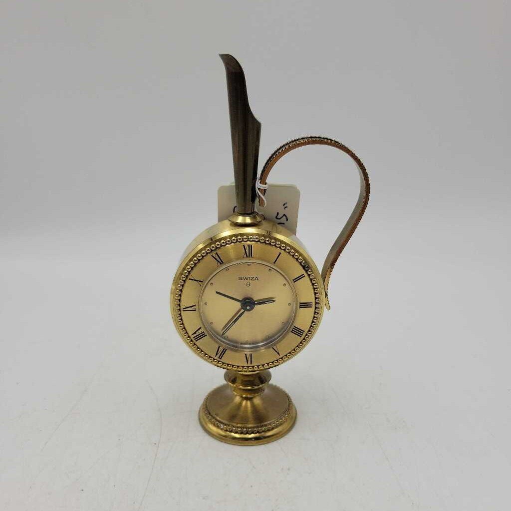 "SWIZA 8" Brass Alarm Clock Clock (JL)