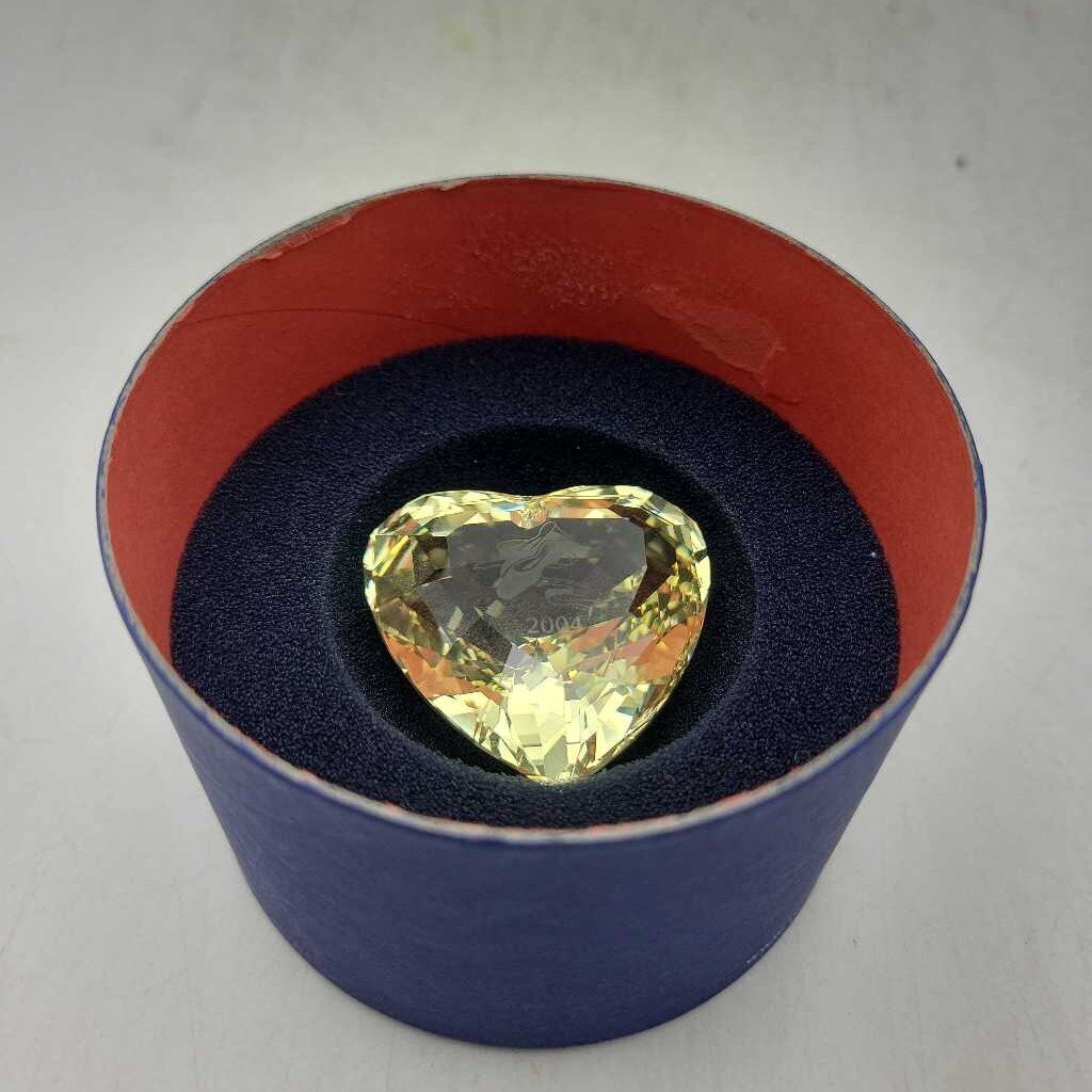 Swarovski Crystal SCS Anna Yellow Heart 7400 NR 200 340 (HAUS)