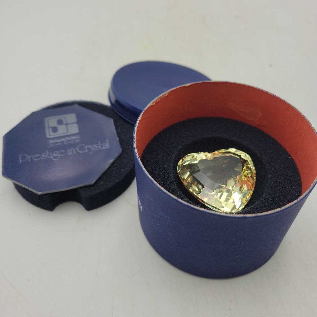 Swarovski Crystal SCS Anna Yellow Heart 7400 NR 200 340 (HAUS)