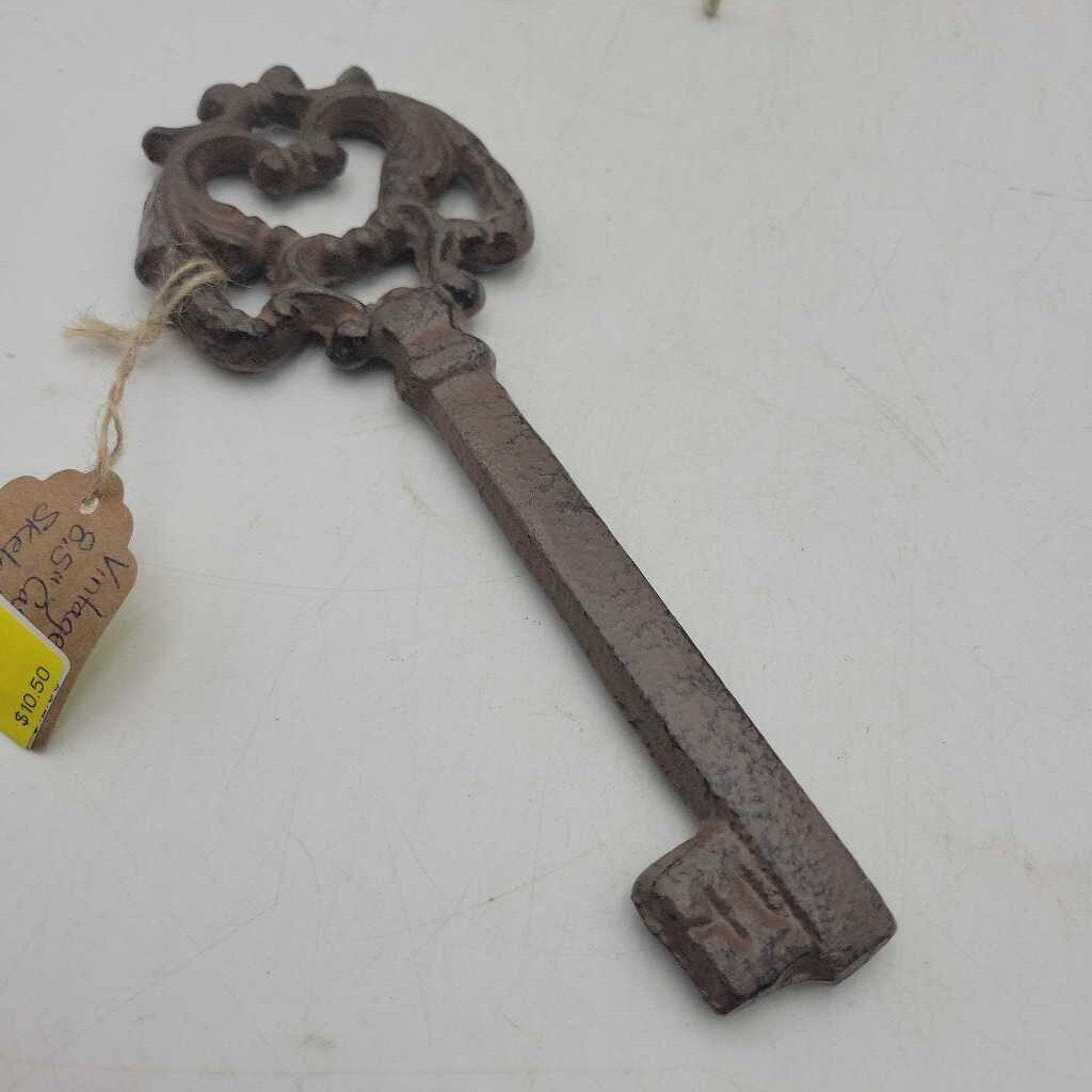 Vintage-Inspired 8.5" Cast Iron Skeleton Key (SAL)