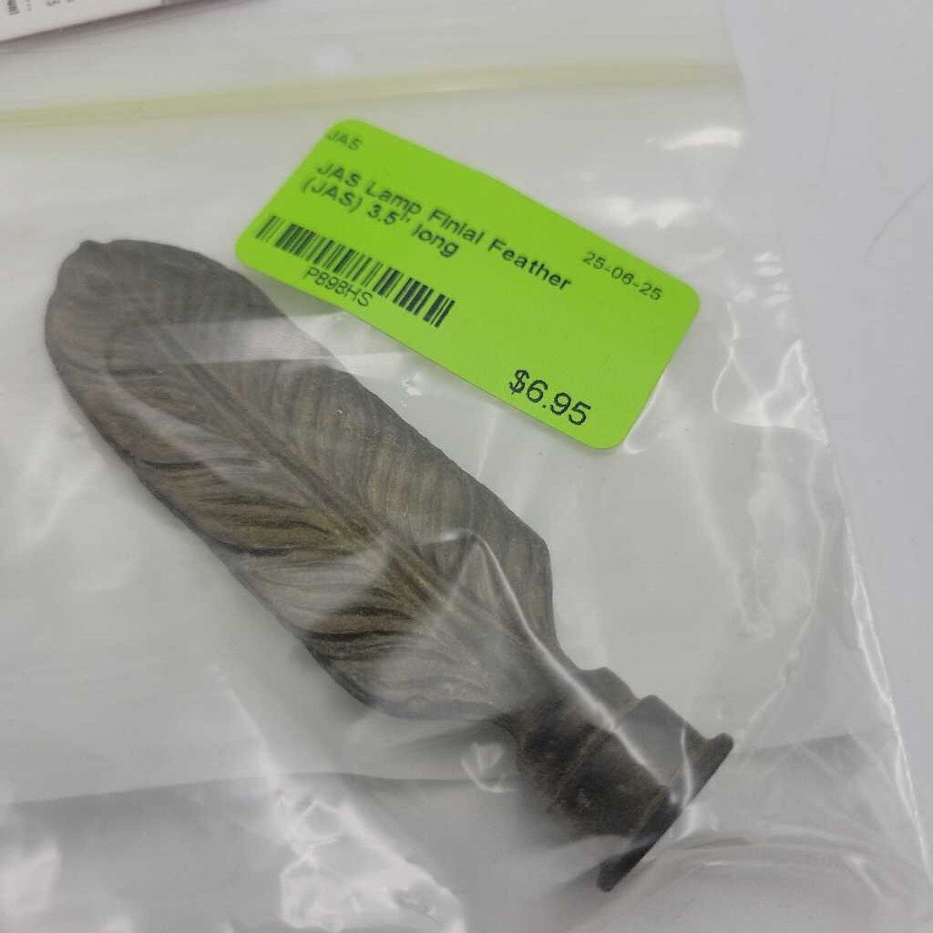 Lamp Finial Feather (JAS)