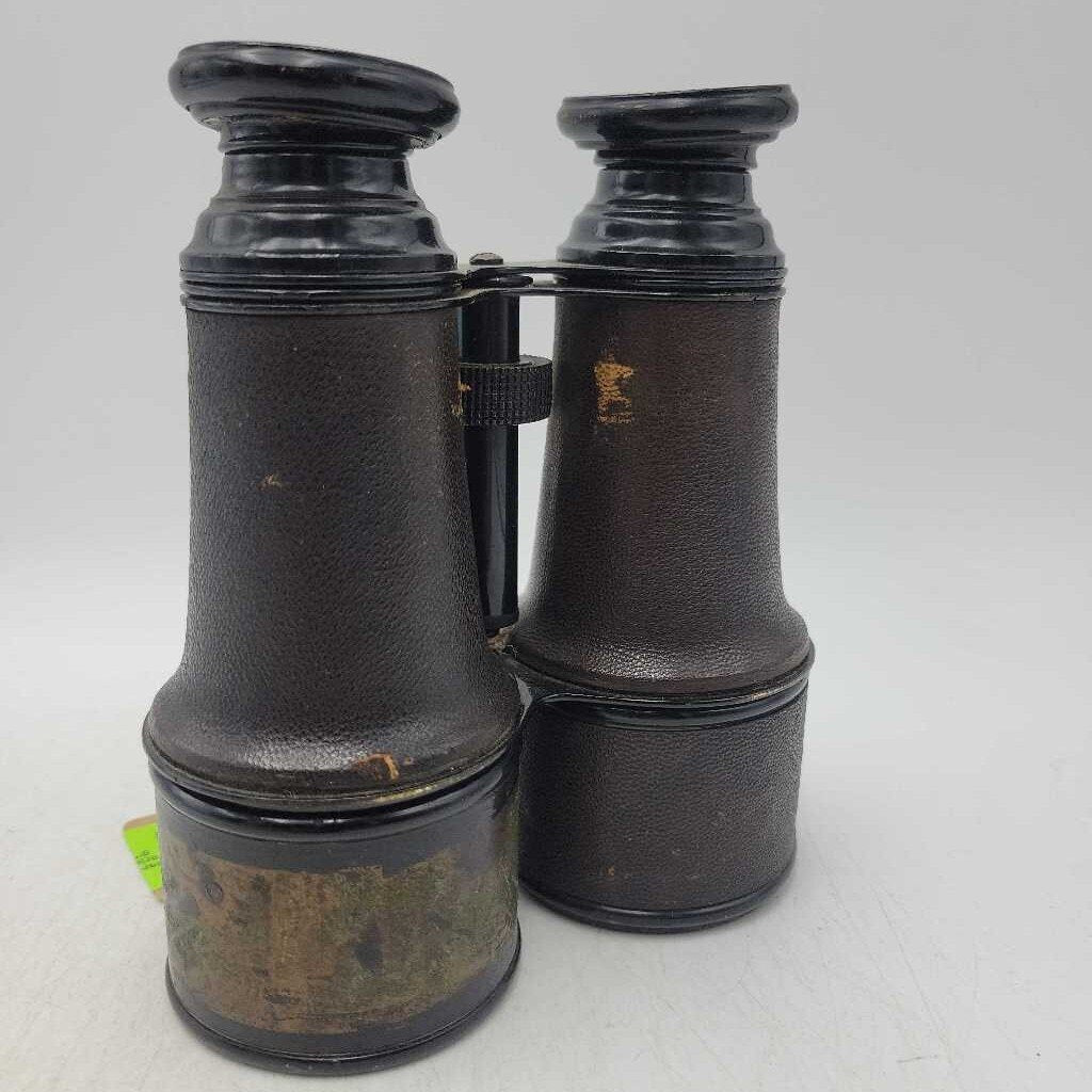 Antique Leather-Wrapped Lepine Paris Binoculars (As-is)