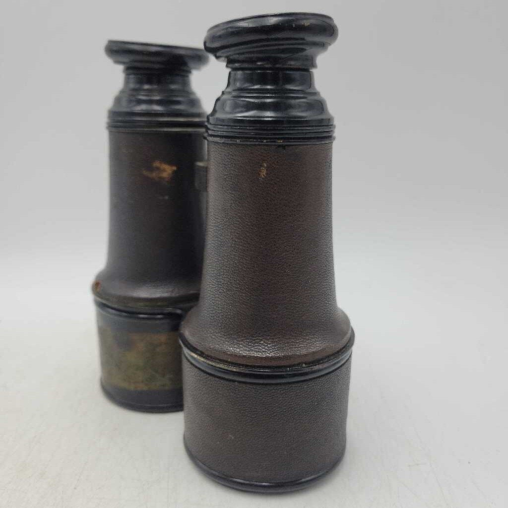 Antique Leather-Wrapped Lepine Paris Binoculars (As-is)